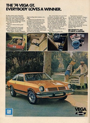  Promo Ad For 1974 Chevy Vega