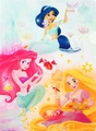 Ariel, Jasmine, Rapunzel - disney-princess photo