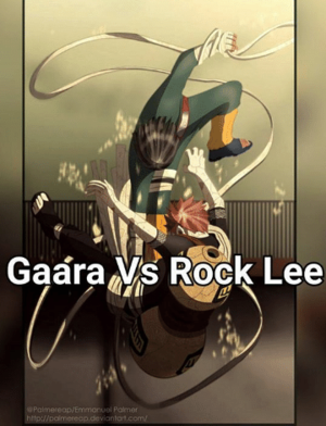  Gaara vs Rock Lee Fight