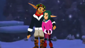  Jak and Keira Hagai Snowy datum Together MMD