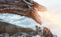 Jon Snow and dragon - game-of-thrones fan art