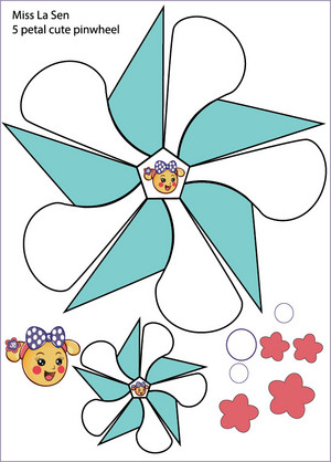  Miss La Sen 5 petal cute pinwheel