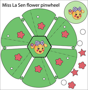  Miss La Sen bloem Pinwheel
