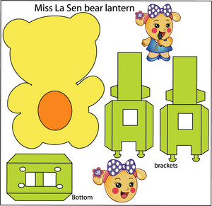 Miss La Sen bear lantern