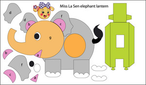  Miss La Sen olifant lantern