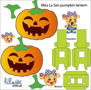 Miss La Sen pumpkin lantern