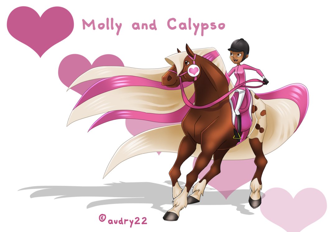 horseland Fan Art: Molly And Calypso.