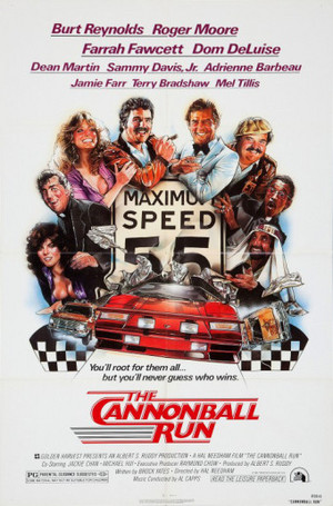  Movie Poster For 1981 Film, Cannonball Run