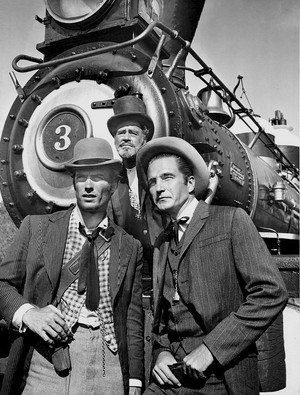  Rowdy Yates, Gil Favor, and G. W. Wishbone 1959 (Clint Eastwood, Eric Fleming, and Paul Brinegar)
