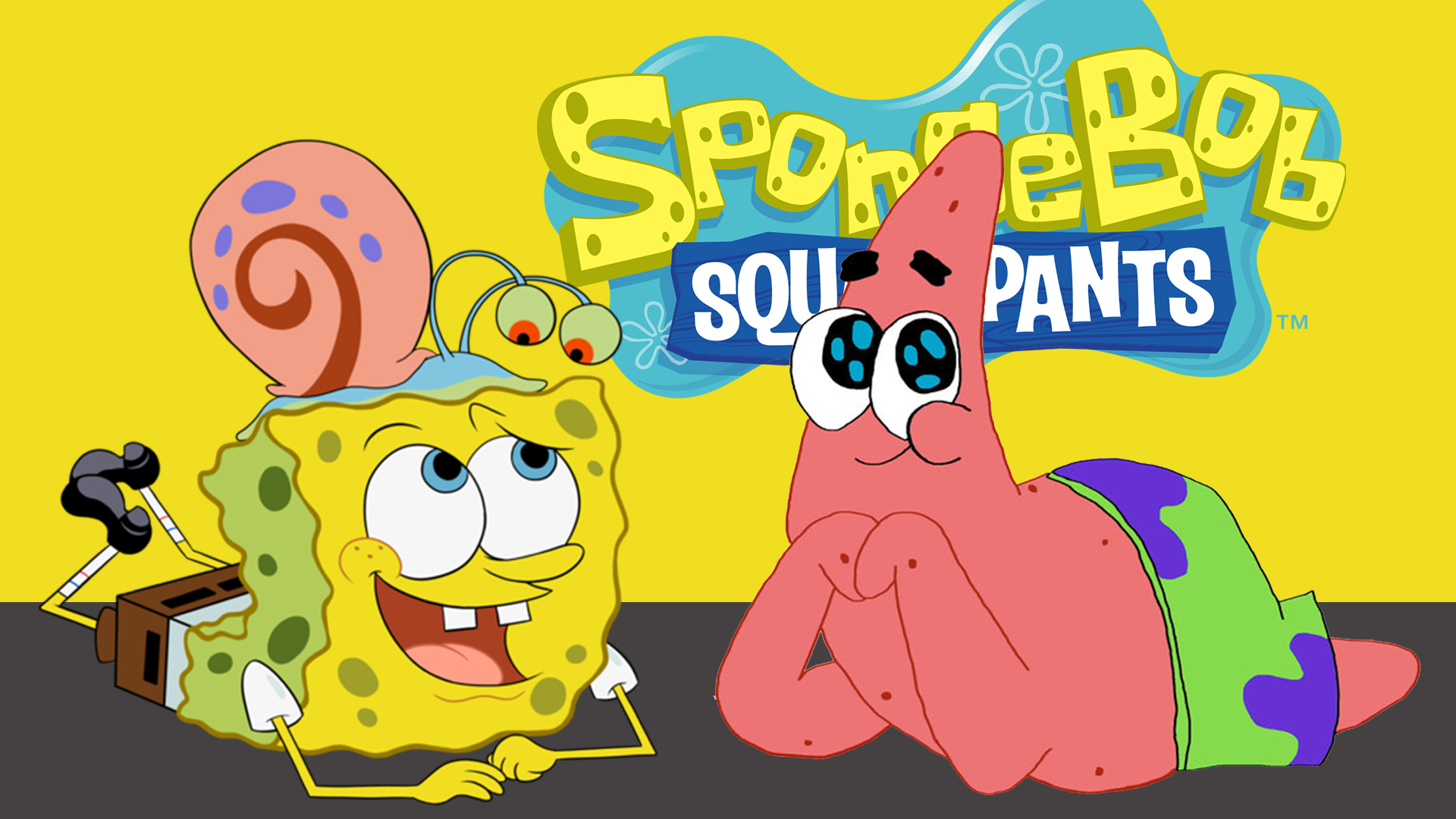 Spongebob, Gary and Patrick wallpaper - Spongebob Squarepants Wallpaper  (40606487) - Fanpop