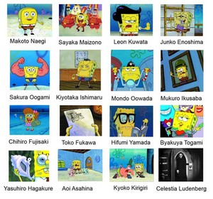 Spongebob and Danganronpa comparisons  