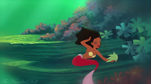 Image result for tiana mermaid gif