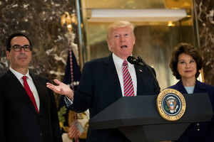 Trump Speaks On Infrastructure Meeting Held At Trump Tower - August 15, 2017