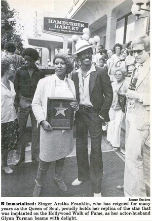 Aretha Franklin Walk Of Fame Induction 