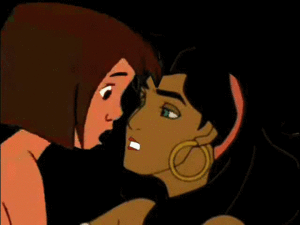  Esmeralda And Mowgli baciare
