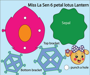  Miss La sen 6 petal lotus lantern