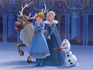  Olafs Холодное сердце Adventure - Storybook Illustration