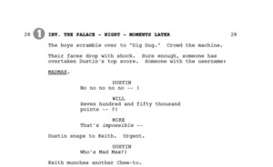  Stranger Things Season 2 Script Page