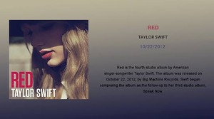  TAYLOR rapide, swift RED Lost VIRGINITY