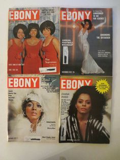  Diana On All Four Covers Of Ebony Magazine