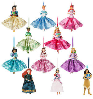  Disney Princess Sketchbook Ornaments