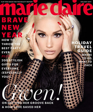  Gwen Stefani Covers the Holiday 2017 Issue of Marie Claire