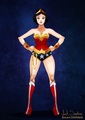 Snow White as Wonder Woman  - disney fan art