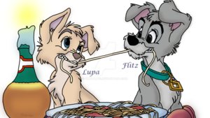 angel and scamp  gift for lupawildamarok  by flitzalys d5scxq0