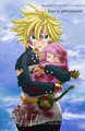 *Meliodas Protecting Baby Elizabeth: Nanatsu No Taizai* - anime photo