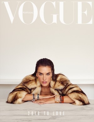  Alessandra Ambrosio covers the January 2018 issue of Vogue Portugal