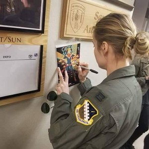 Brie Larson at Nellis Air Force Base