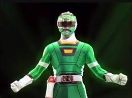  Carlos Morphed As The 秒 Green Turbo Ranger