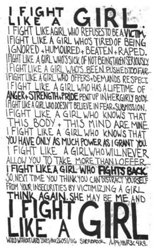  Fight like a girl