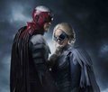 Minka Kelly and Alan Ritchson as Dove/Dawn Granger and Hawk/Hank Hall in Live-Action Titans - teen-titans photo
