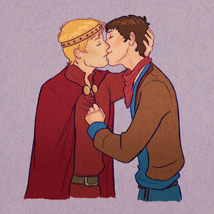  Merlin & Arthur Are So In cinta (With Each Other)