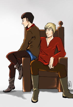  Merlin & Arthur Are So In cinta (With Each Other)