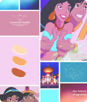 Mood Board - Jasmine and Aladdin