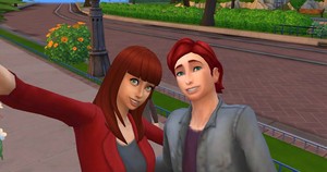 Nathaniel and Lila in Sims 4