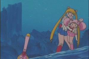  Sailor moon and mini moon