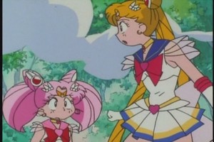  Sailor moon and mini moon