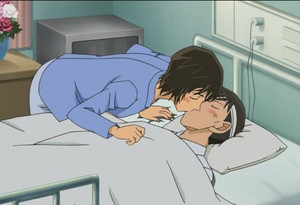 Sato and Takagi kiss