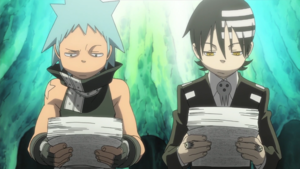 Soul Eater Episode 9 HD   Black Star and Kid receive Excalibur s Provisions
