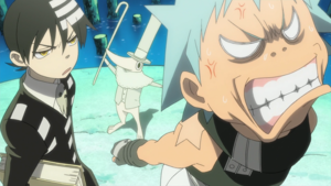  Soul Eater Episode 9 HD Kid and Black bituin annoyed with Excalibur