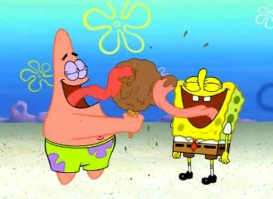 Spongebob And Patrick Eating Ice Cream Bob L Eponge Photo