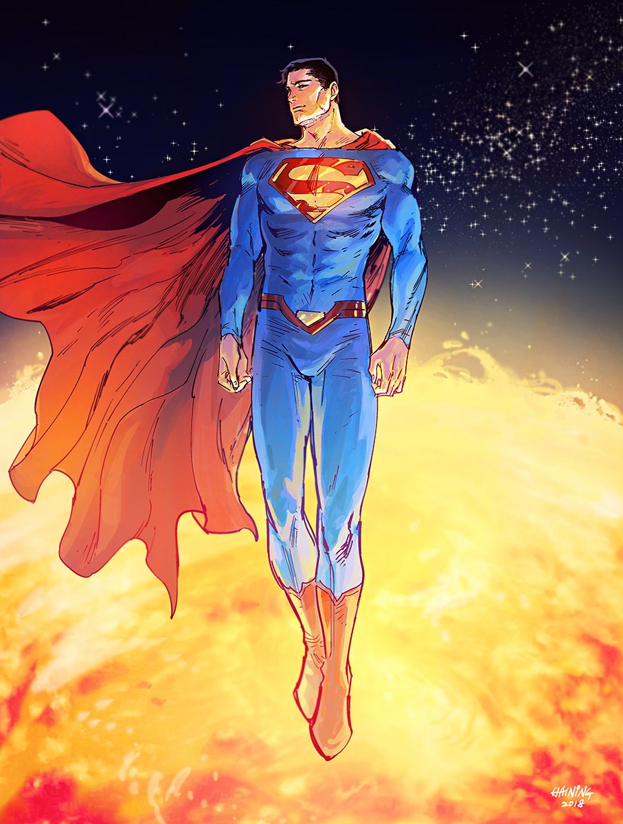 Fan art of Superman. 