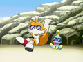 Tails and Cheese trying to be cool miles tails prower 10041031 500 374  1  - miles-tails-prower photo