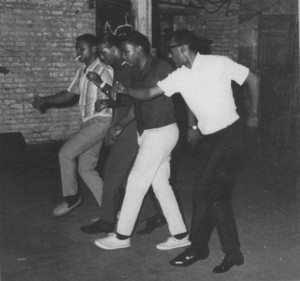  The Four Tops Practicing Dance Choreography