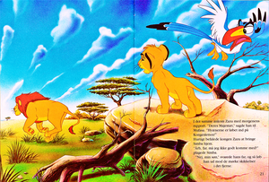  Walt 디즈니 Book Scans – The Lion King: The Story of Simba (Danish Version)