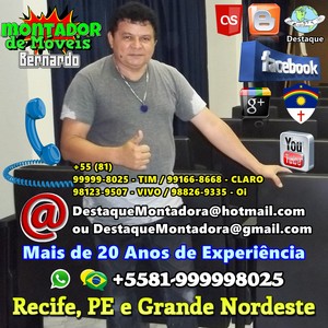  Bernardo Montador de M veis Recife PE 81 99999 8025 11