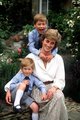 Diana With Her Sons William And Harry - princess-diana photo
